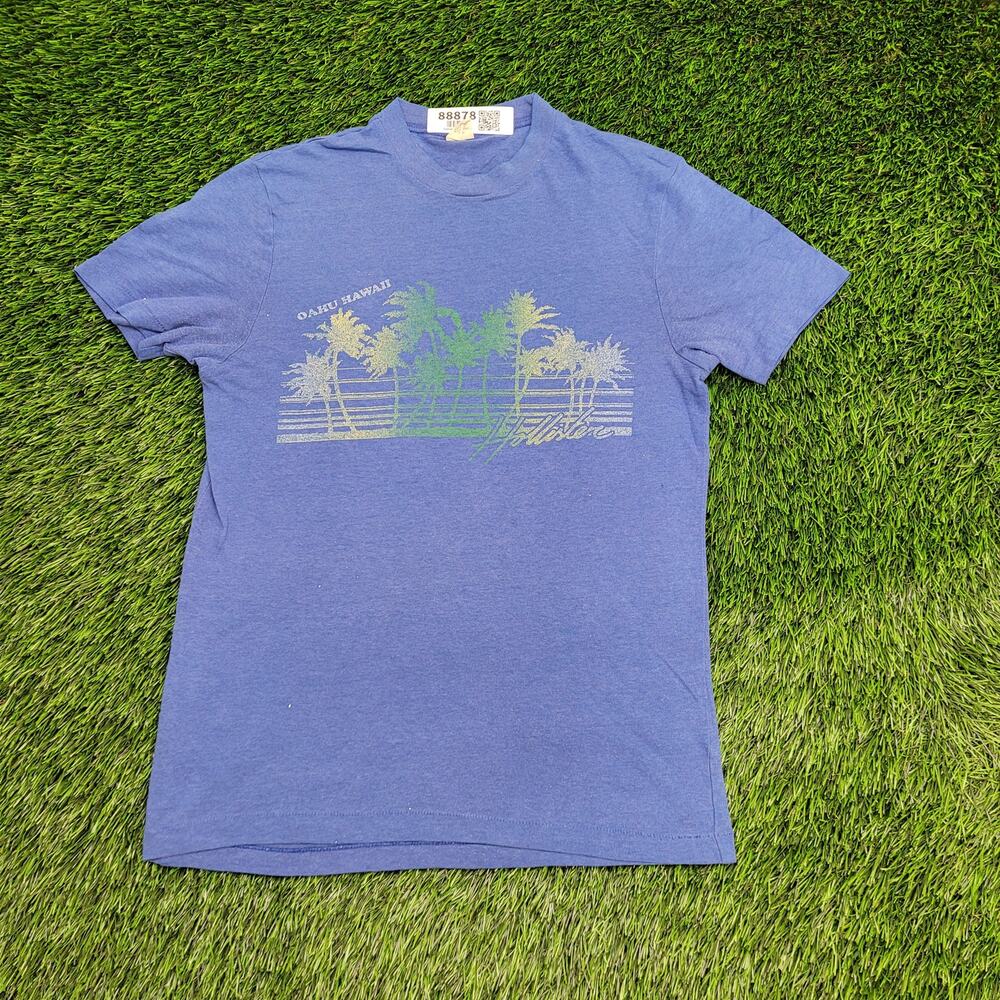 Vintage 80s Hollister of California T-Shirt Mens 2XS/XS Oahu Hawaii Tee